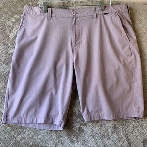 Travis Mathew Plum Flat Front Shorts Size 40